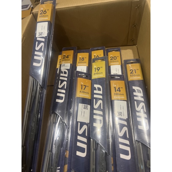 ใบปัดน้ำฝน ใบปัด แบบตะขอ ยี่ห้อ ไอชิน aisin ความยาวตามตัวเลือกนะคะ