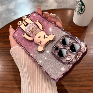 【Wavy border case/Pink】เคส compatible for iPhone 14 13 12 11 Pro Max x xr xs max 7 8 plus case transparent soft case