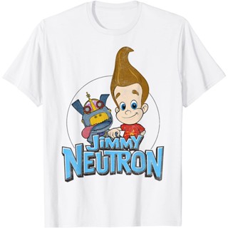 Adult T-Shirts Jimmy Neutron Goddard Title Vintage Poster T-Shirt