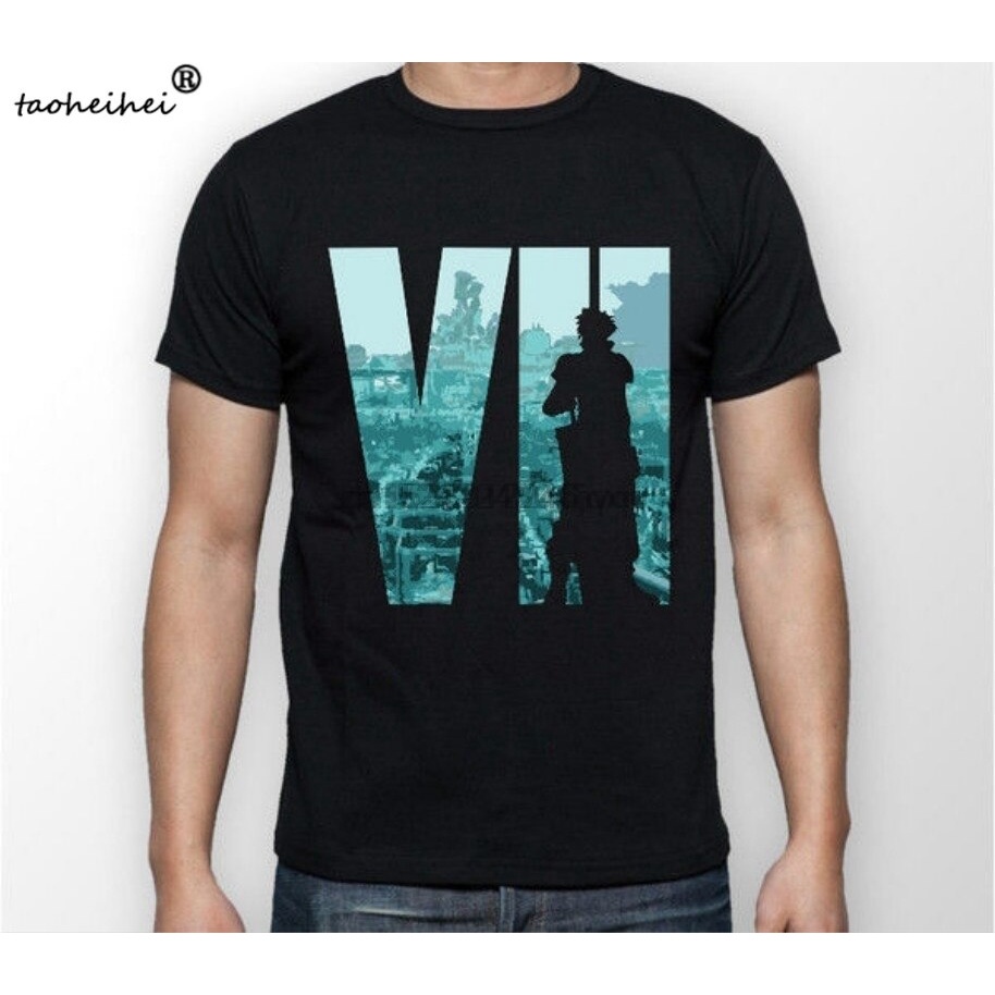 เสื้อยืด พิมพ์ลาย Cloud Strife Ff7 Final Fantasy 7 Videogame สําหรับผู้ชาย และผู้หญิง