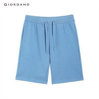 GIORDANO กางเกงขาสั้นผู้ชาย Mens Double Knit Shorts 01100432