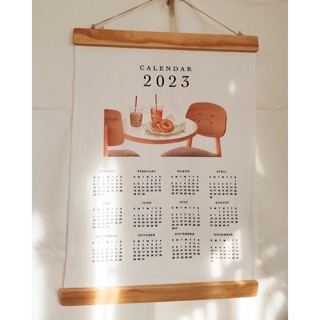 พร้อมส่ง ❗️📦2023 Farbirc calendar … ปฏิทินผ้าแขวนผนัง ขนาด 40 x 55 cm ลาย First time date