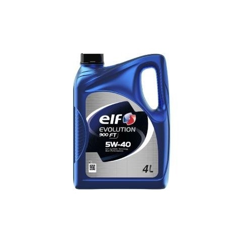 elf [ 5W-40 ]  4 ลิตร น้ำมันเครื่องเบนซินสังคราะห์แท้ 100% elf EVOLUTION 900 FT 5W-40  (ACEC A3/B4) 