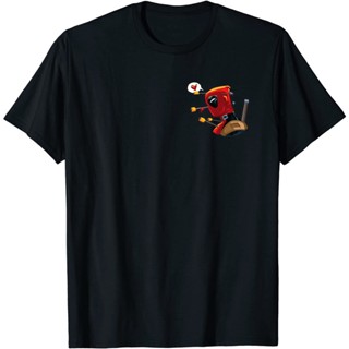 Marvel pool hero Wade Wilson Pocket Valentines Day T-Shirt