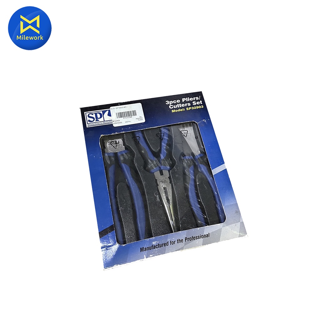 คีมตัด--SP TOOLS-8นิ้ว(ชุด3ชิ้น)-โลหะ  SP32903(ลดมากกว่า 80% สินค้าลดราคาเนื่องจากแพ็คเกจมีสภาพชำรุด