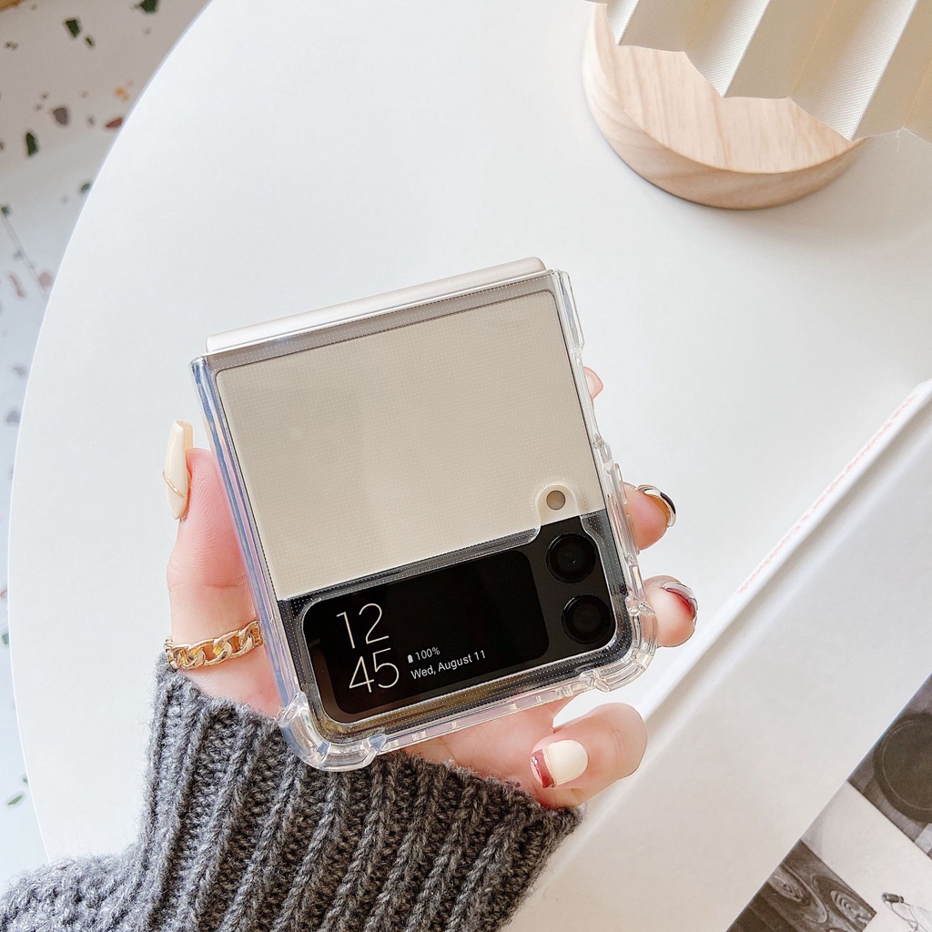 พร้อมส่ง/กรุงเทพ Sumsung Galaxy Z Flip 3 / 4 / 5 / 6 (รุ่นใสนิ่ม เคสประกบ )