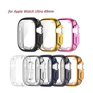 Tpu ชุบไฟฟ้า เคสป้องกัน สําหรับ Apple Watch Ultra 49 มม. ป้องกันหน้าจอ กันชน ป้องกัน