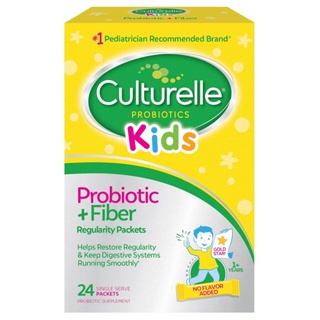 Culturelle แก้ท้องผูกในเด็ก โพรไบโอติกและไฟเบอร์เพื่อการขับถ่ายอย่างสม่ำเสมอสำหรับเด็กอายุ 1 ปีขึ้นไป บรรจุ 24 ซอง