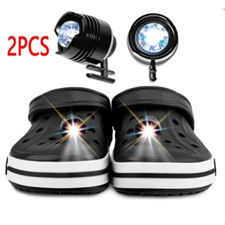 ไฟหน้า Croc LED กันน้ํา IPX5 อุปกรณ์เสริม สําหรับสุนัขเดิน ตั้งแคมป์ 2 ชิ้น