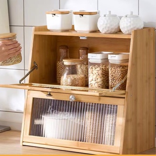 ตู้ sideboard DUST Seal Storage cabinet Desktop cupboard bread Storage BOX Coffee Display bread cabinet # reday Stock #