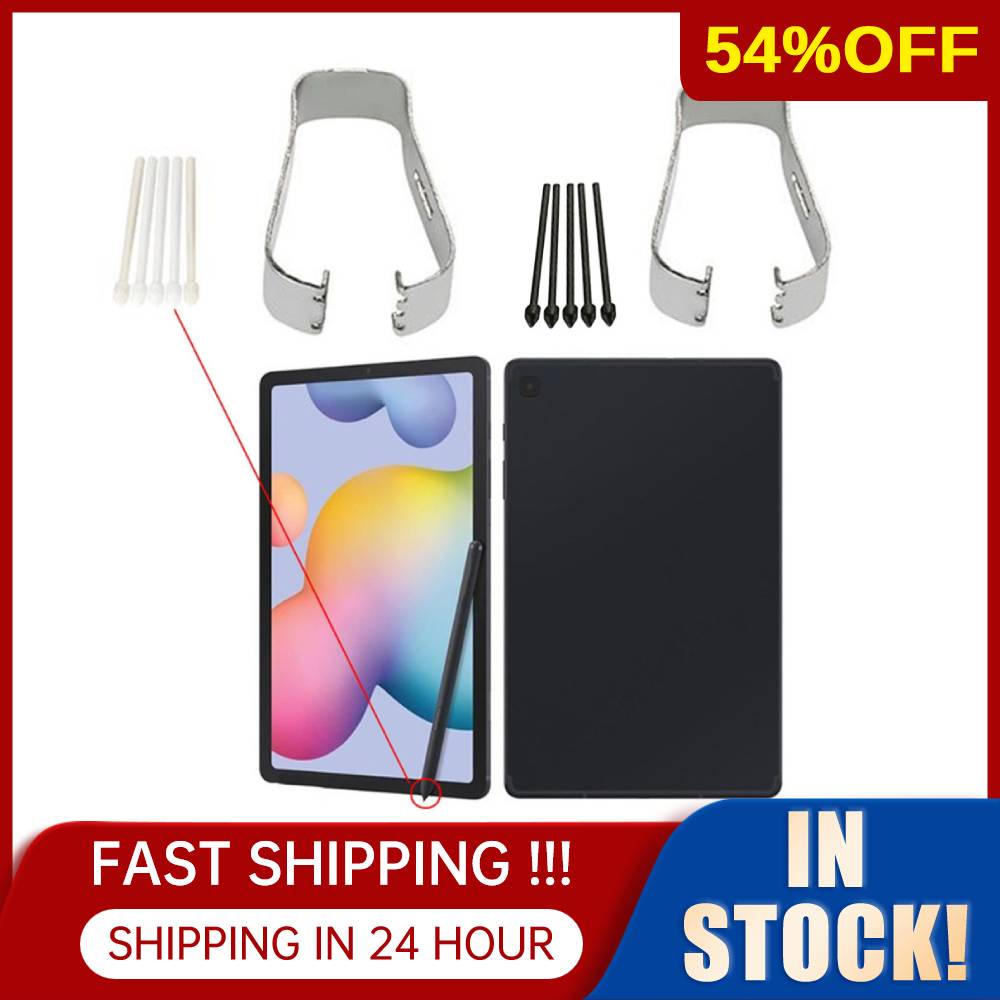 5pcs สัมผัส สไตลัส Stylus S Pen Nib Tips กับ โลหะ คลิป Samsung Galaxy Tab S6 lite S7 S8 plus S7FE S9+ S9 FE S10+ Ultra