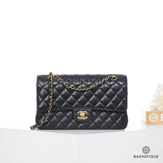 CHANEL CLASSIC 10 BLACK CAVIAR GHW