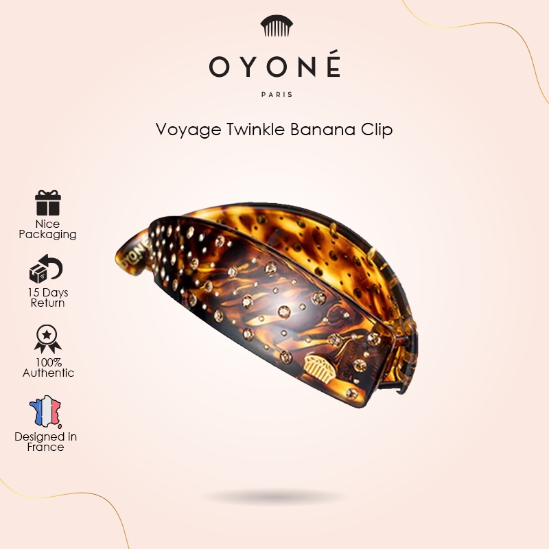 Oyone Paris Voyage Twinkle Banana Clip | Royal Hair Clip Hair Claw Sepit Rambut banana夹