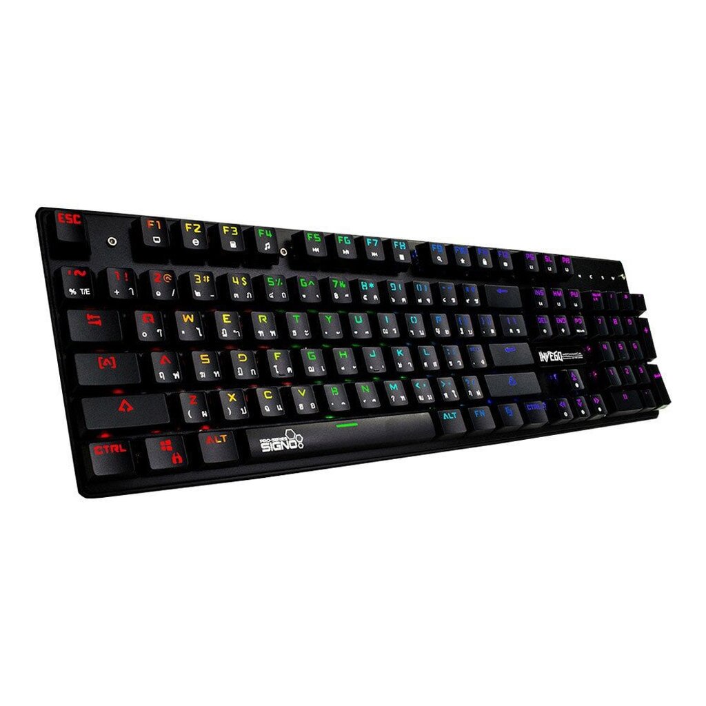 KEYBOARD (คีย์บอร์ด) SIGNOรุ่น KB-728 Mechanical (Blue Switch) (EN/TH)รับประกัน1ปี
