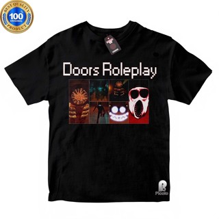 เสื้อยืด ผ้าฝ้าย พิมพ์ลาย ROBLOX ALL MONSTER MORPHS IN DOORS ROLEPLAY [ROBLOX] สําหรับเด็ก