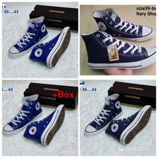 🛒converse all star(หุ้มข้อ)สีกรม/สีน้ำเงิน🛍sz.36-45