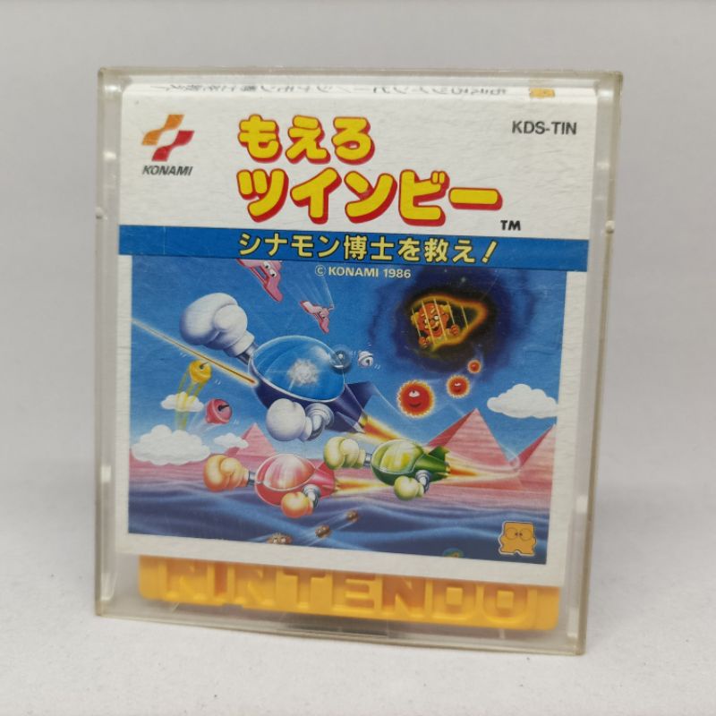 Twinbee (1986) | Nintendo Famicom Disk System FDS | แผ่นดิสเกมแท้นินเทนโด | KDS-TIN | ใช้งานปกติ