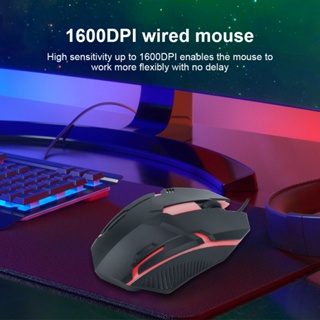 ราคา[คลังสินค้าใส] [ห้ามพลาดความไวสูงรู้สึกสบาย] หนู เมาส์แบบมีสาย เมาส์เกมมิ่ง มีไฟ รุ่น MS11 1600DPI Wired Backlight USB Mouse Ergonomic Gaming Notebook Office Gamer Mouse Mice