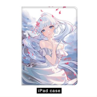 Genshin Ayaka Kamisato เคสไอแพด air 4 5 mini 1/2/3/4/5/6 gen 7 8 9 เคส 10.9 gen10 10.2 2020/21/22 pro 11 tri-fold case