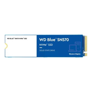 การ์ดเอสเอสดี WD SSD 250GB M.2 PCle/NVme R3300MB/s W1200MB/s Blue - 5 Year (SN570)