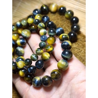 สร้อยข้อมือตาเสือทองน้ำเงิน​ เกรดA (Premium grade of blue golden tigers eye)