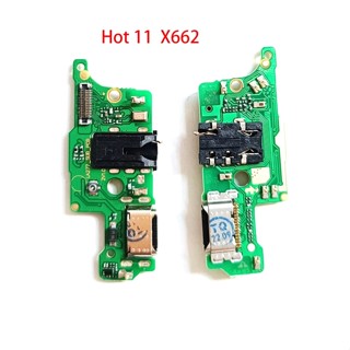 แพรตูดชาร์จ ก้นชาร์จ Infinix Hot 11 X662 Charging Connector Flex Cable for Infinix Hot 11 รับประกัน 1 เดือน