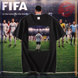 ฟุตบอลโลก shirt FIFA Messi เสื้อยืด เมสซี่ 1000 goal อาร์เจนตินา เสื้อที่ระลึกเสื้อยืด