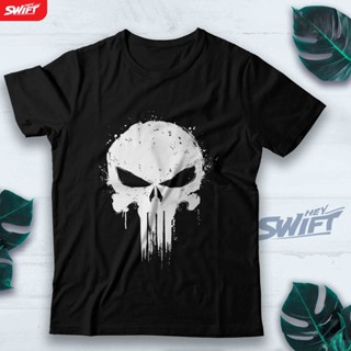 เสื้อยืด พิมพ์ลาย Marvel Punisher DISTRO