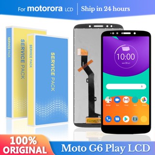 5.7&amp;#39;&amp;#39ของแท้ หน้าจอสัมผัส LCD พร้อมกรอบ สําหรับ Motorola Moto G6 Play XT1922 XT1922-3 XT1922-4