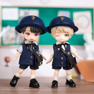 Ob11 ชุดเสื้อผ้า YMY ชุดอนุบาลญี่ปุ่น เครื่องแบบอนุบาล molly Clay Man GSC YMY obitsu11 1/12 BJD BODY9