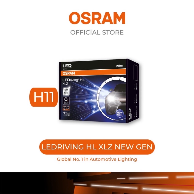 H8,H11,H16 OSRAM LED LIGHTING EXPERT BULB 6000K สําหรับการใช้งาน: PERODUA MYVI LAGI BEST, NAVARA,MIT