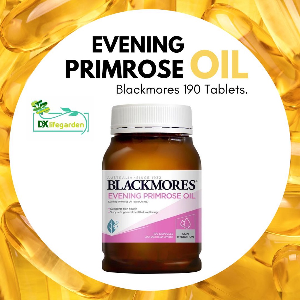 Blackmores Evening Primrose Oil 1000mg. 190Capsules แบล็คมอร์ พริมโรสออ
