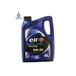 elf [ 5W-30 ] 4 ลิตร น้ำมันเครื่องเบนซินกึ่งสังเคราะห์ elf EVOLUTION 700 FTX 5W-30  (API SP) (ILSAC GF-6)