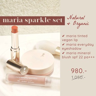 VR3VHA ลดเพิ่มทันที 65.- เมื่อช้อปขั้นต่ำ 500.-Maria Natural Beauty Maria Sparkle Set 980 [ขนาดจริง]