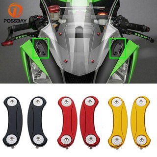 {GOOD} ฝาครอบกระจกมองหลังรถจักรยานยนต์ สําหรับ Kawasaki ZX-10R ZX-6R NINJA400 2016-2021 1 คู่