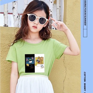 K-2329-SHORT  7สี เสื้อยืดเด็ก เสื้อเด็กแขนสั้นลายน่ารักๆ  เสื้อแขนสั้นลายการ์ตูน