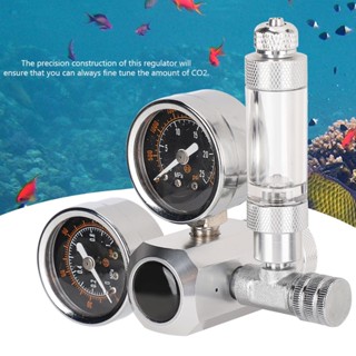 [ราคาพิเศษ] เครื่องวัดความดัน Co2 Regulator พร้อมเคาน์เตอร์ฟองสบู่และวาล์วตรวจสอบสําหรับตู้ปลา