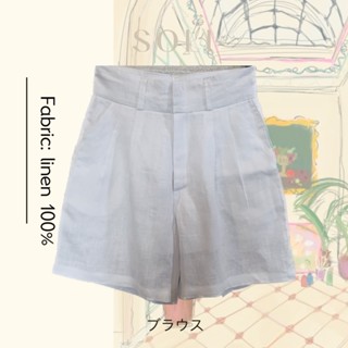 Short pants linen100%(white)