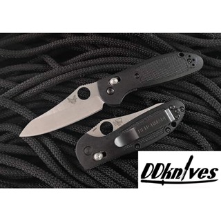 มีดพับ Benchmade Mini Griptilian Folding Knife, S30V Satin Flat Ground Plain Blade (555-S30V)