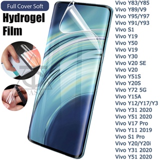 ฟิล์มไฮโดรเจลแบบเต็มหน้าจอ Vivo Y15 Y12 Y17 Y91 Y93 Y95 Y30 Y19 Y72 Y50 Y31 Y15a Y83 Y85 Y89 V9 Y97 Y3 V17 S1 Y20i V20