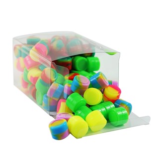 2ml x 100 piece Silicone container Non-stick BHO Concentrate Container Oil Box Dabber Silicone Storage Container Electro