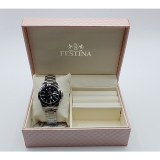 นาฬิกา FESTINA WOMENS F20503/E 34 MM QUARTZ พร้อมกล่อง (ใหม่)