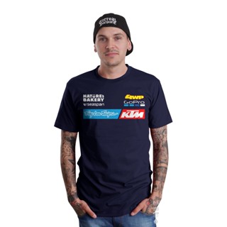 เสื้อยืด พิมพ์ลาย FoX motocross 4WD Go Pro Racing สีกรมท่า