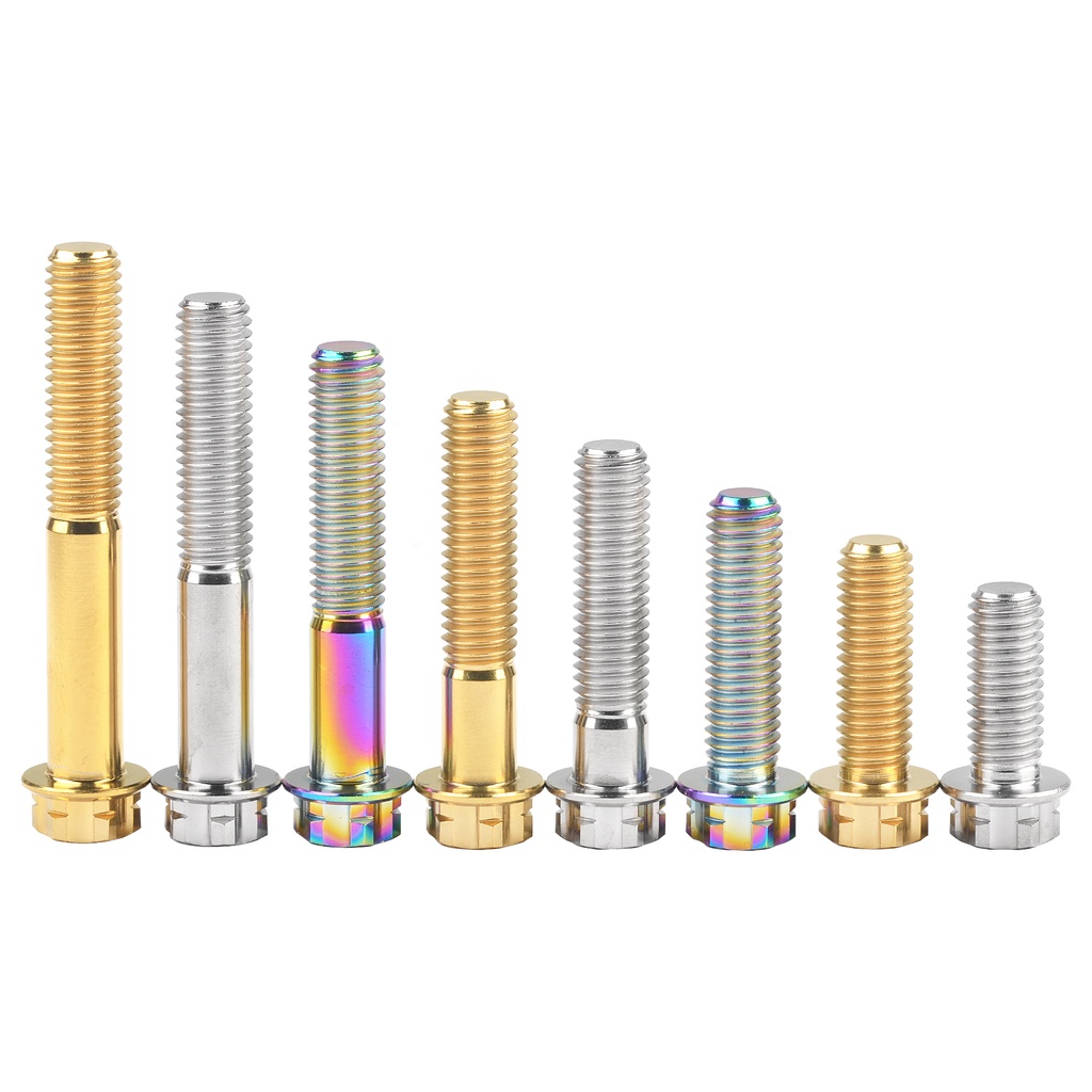 Wanyifa สกรูหัวท็อกซ์ หน้าแปลน ไทเทเนียม CNC M10 1.5P M10x15-90 มม. สําหรับคาลิปเปอร์รถจักรยานยนต์ - รูปที่ 2