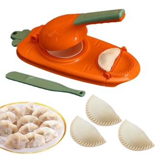 เครื่องทําเกี๊ยว กดอัตโนมัติ เกี๊ยวห่อ แม่พิมพ์อุปกรณ์ครัวกด Jiaozi DIY Ravioli แม่พิมพ์