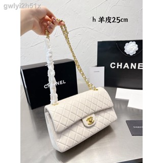 ❡[Hot sale]chanlles CF bag Premium sheepskin leather Fashion womens bag shoulder bag chain bag-with box