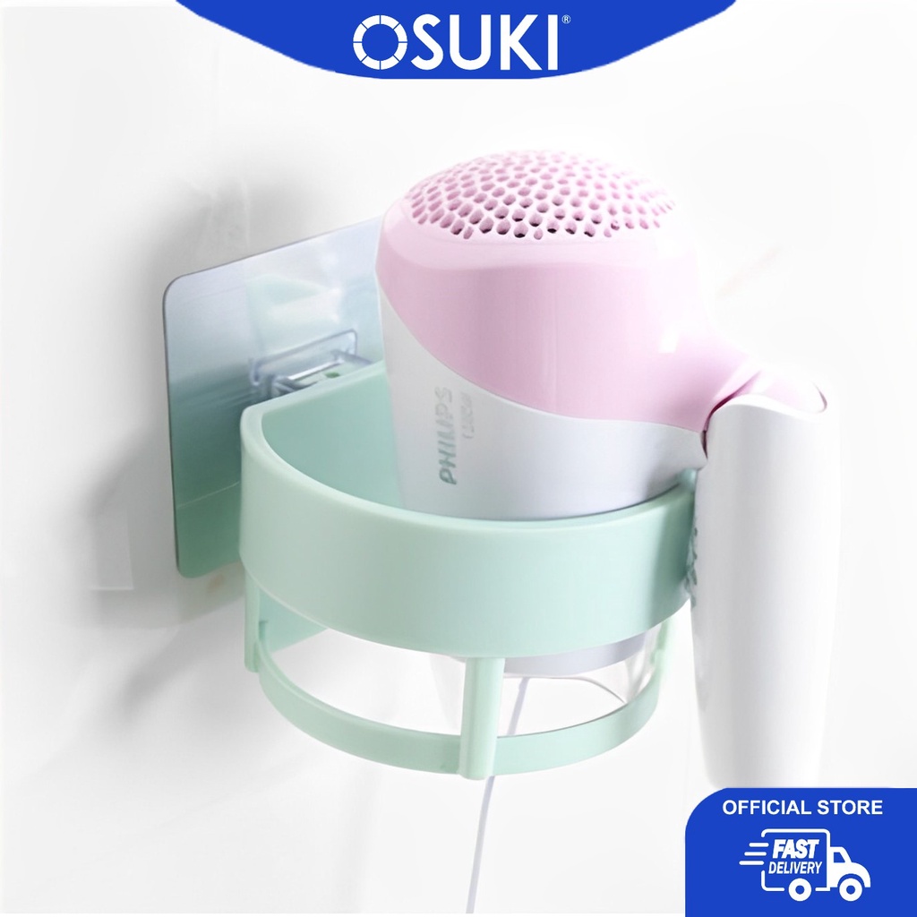 OSUKI ชั้นวางเครื่องเป่าผม Home Wall Strong สติกเกอร์