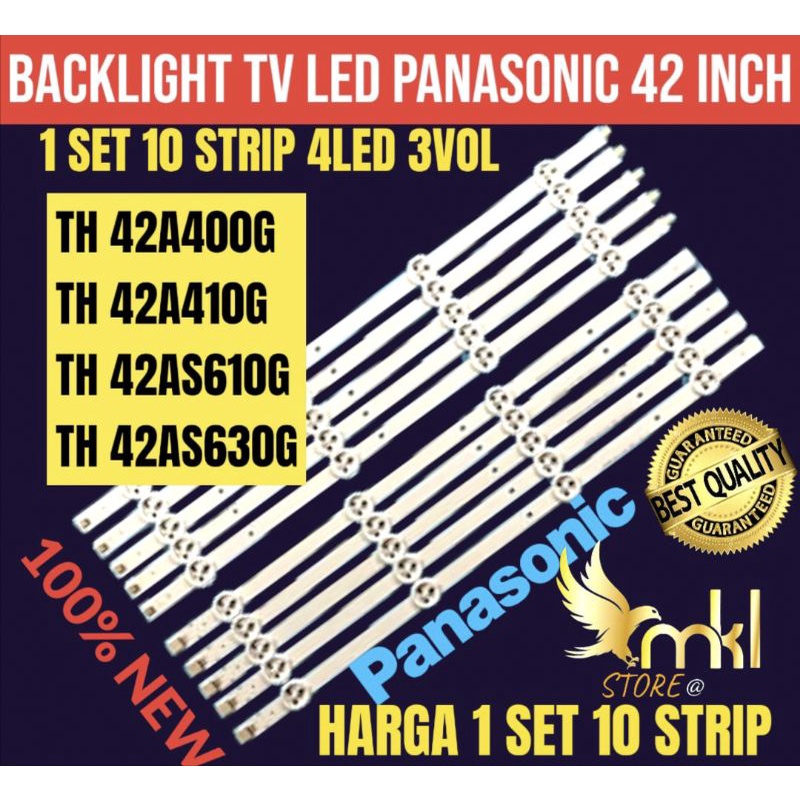 PANASONIC 42 INCH LED TV BACKLIGHT TH 42A400G-TH 42A410G-TH 42AS610G-TH 42AS630G PANASONIC 42 INCH T