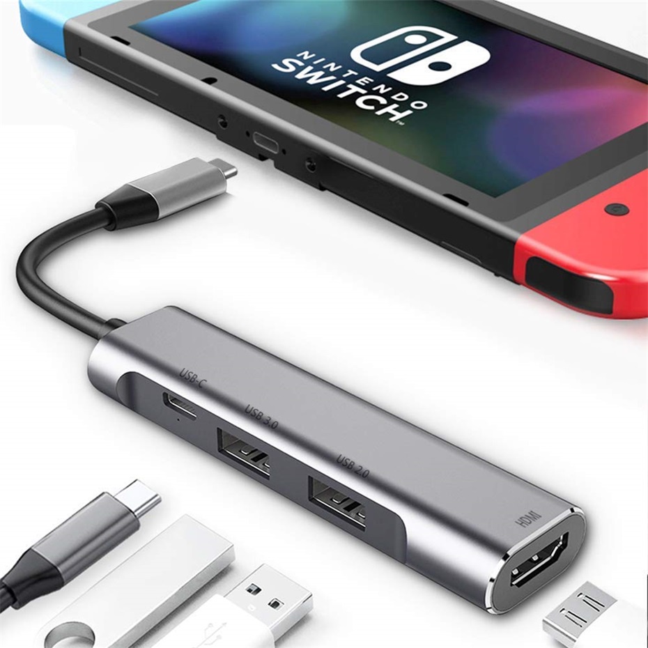 ฮับ USB 3.0 2.0 Type C เป็น 4K HDMI ความเร็วสูง สําหรับ Samsung Galaxy S8 S9 S10 Plus Note 8 9 10 Pro