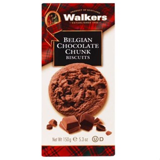 Chocolate chunks Biscuits (Walkers) 150g บิสกิตผสมช็อกโกแลต ตราวอคเกอร์ส ขนาด 150 กรัม